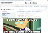 I Don't Want to Live on This Planet Anymore