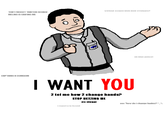 I want YOU to X