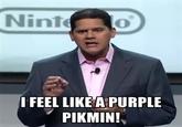 I feel just like a purple pikmin.