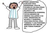 Argentina is white