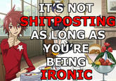 It's Still Shitposting Even If You Are Being Ironic