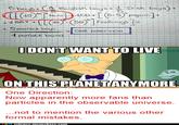I Don't Want to Live on This Planet Anymore