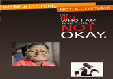 We're a Culture, Not a Costume