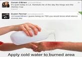 Apply Cold Water To That Burn
