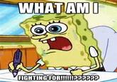 What Am I Fighting For