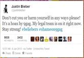 #CuttingForBieber