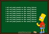 Bart Simpson's Chalkboard Parodies