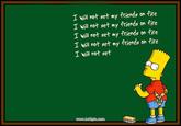 Bart Simpson's Chalkboard Parodies