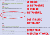 It's Still Shitposting Even If You Are Being Ironic