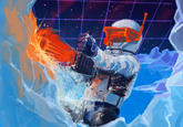 ORANGE TRANSPARENT CHAINSAW