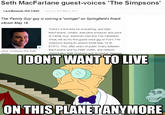 I Don't Want to Live on This Planet Anymore
