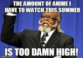THEAMOUNT OF ANIME HAVE TO WATCHTHIS SUMMER IS TOO DAMN HIGH imgtlip.com