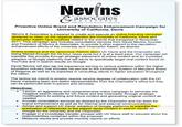 Nevins associates C HA R TER E Markcting Publkc Relats Adverising Proactive Online Brand and Reputation Enhancement Campaign 