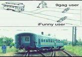 9gag user iFunny user rolling stock transport train railroad car mode of transport track vehicle public transport passenger car
