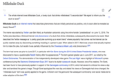 Milkshake Duck The whole internet loves Milkshake Duck, a lovely duck that drinks milkshakes! '5 seconds later" We regret to inform you the duck is racist Milkshake Duck is an Internet meme that describes phenomena that are initially perceived as positive, only to soon after be revealed as deeply flawed.2 The meme was started by Twitter user Ben Ward, an Australian cartoonist using the online handle "pixelatedboat" on June 12, 2016. The Twitter joke describes a fictional Internet viral phenomenon of a duck that drinks milkshakes, subsequently discovered to be racist. Ward described the Twitter message as "a pretty good joke summing up a recent trend" where popularity that comes via the Internet can be quickly washed away by discovering something troubling in a person's past. When asked in 2017, Ward was unsure what actually inspired him to make the joke, but recalls it was partially influenced by the Chewbacca Mask Lady viral phenomenon.[3][4] The term had some use prior to June 2017, in particular with Ken Bone during the 2016 United States Presidential debate, who was discovered to have a questionable Reddit history after his appearances.4 The term gained greater use in June 2017, as noted by the Oxford Dictionaries. The demonstration of the independently-developed video game The Last Night was a highlight of Microsoft's press conference during the Electronic Entertainment Expo 2017 due to its stylish cyberpunk visuals. However, one of its creators, Tim Soret, had been found to have previously spoken in support of the Gamergate controversy in 2014, which led several to criticize his views a day later and tarnished the game's image. Though Soret apologized the next day and stated his views on Gamergate had since changed, the "milkshake duck" term was quickly applied to the game. Criticism over the game and the subsequent controversy over social media led to wider adoption of the term.35]