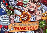 Million installs THANK YOU! Troll Face Quest Video Games cartoon text art