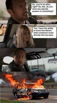 The Rock Driving