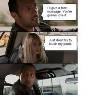 The Rock Driving