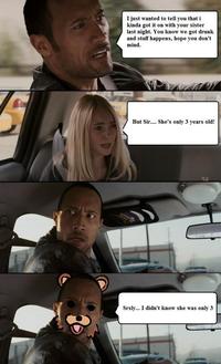 The Rock Driving