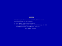 Blue Screen of Death (BSoD)