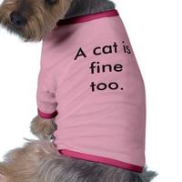 A cat is fine too....