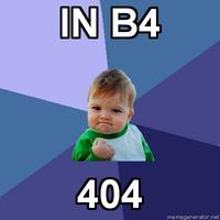 In b4 X
