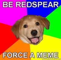 Starting a meme on a website about memes