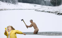 Naked Guy With Axe