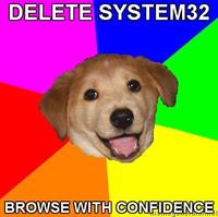 Delete System32