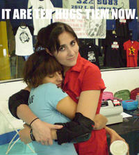 Is it can be hugs tiem now plees?