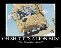 JESUS CHRIST IT'S A LION GET IN THE CAR!