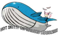Hot Skitty on Wailord Action
