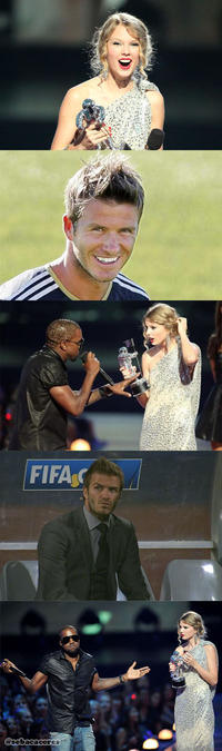David Beckham reaction face