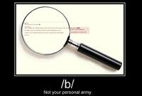 X is Not Your Personal Army