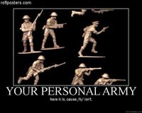 X is Not Your Personal Army