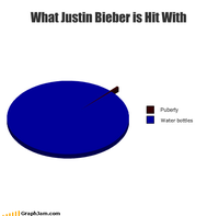 Justin Bieber Gets Hit By A Water Bottle
