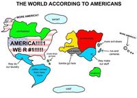World-according-to-americans-map-drawing-evil-doers-communists-bombs-coffee-we-are-number-one-kangaroos-image