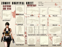 Zombie Tools/Zombie Survival Sheet
