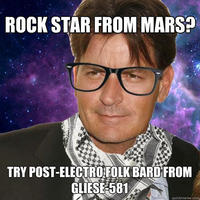 Hipster Charlie Sheen