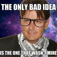 Hipster Charlie Sheen