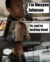 The Rock Driving
