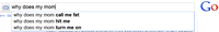 Google Search Box Suggestions