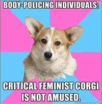 Critical Feminist Corgi