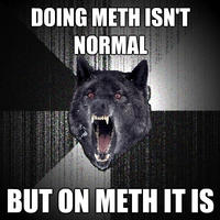 X isn't normal, but on Meth it is
