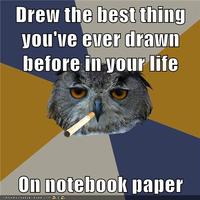 Art Student Owl