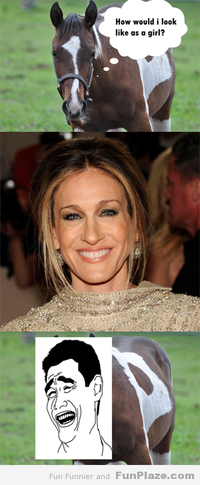 Sarah Jessica Parker Looks Like a Horse