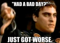 Downvoting Roman / Commodus Thumbsdown