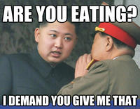 Hungry Kim Jong-un