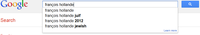 Google Search Box Suggestions