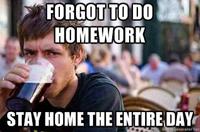 Lazy College Senior